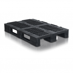 10367 - Kunststoffpalette - Semi Hygienepalette - Exportpalette - offenes Deck - mit Rand
