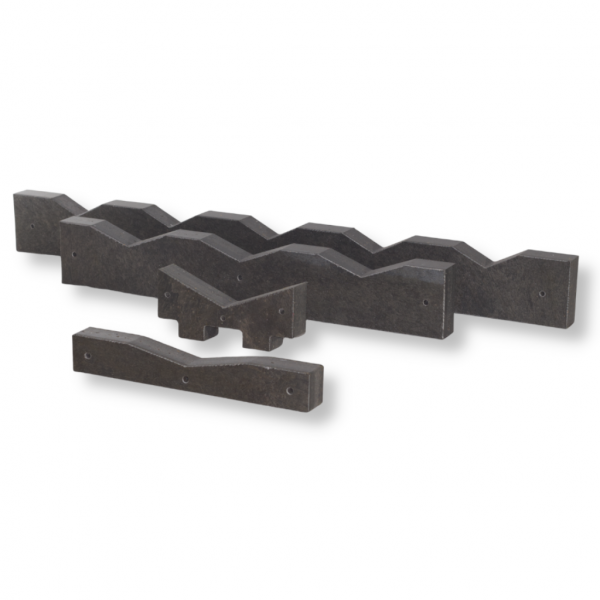 Rohrlagerung Transportsicherung Rundstab Halterung – pipe transport support V-block prismablok – prisme de support – bloque en V – sichere Fixierung für Lagerung und Transport