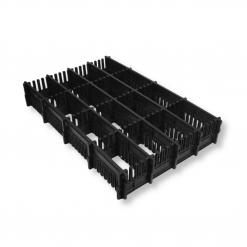 lock-it© HD MAXI Steckleiste – robuster Fachteiler, Trennkamm und Unterteiler zur individuellen Fachaufteilung in KLT-, GLT- und Eurobehältern. Maßgeschneiderte Gefacheleiste für Lagerung, Transport und Bauteilorganisation in Logistik und Produktion.