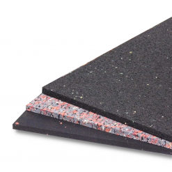 REGUPOL Antirutschmatte aus recyceltem Elastomer – langlebige und nachhaltige Lösung für sichere Ladungssicherung, Vibrationsdämpfung und Schutz von Waren beim Transport und in der Logistik.