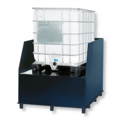 IBC / KTC Großgebinde Auffangwanne SAGKP1LP – Kunststoff-Sicherheitspalette aus PE-HD mit 1000 Liter Auffangvolumen, DiBt-zugelassen, für Lagerung und Abfüllung wassergefährdender Flüssigkeiten