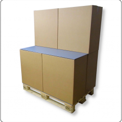 Kunststoff-Zwischenlage aus StruCo-Profil– stabile und wiederverwendbare Trennlage für Paletten, Stapelgüter und Verpackungssysteme. Sorgt für sichere Ebenentrennung, Stapelstabilität und sauberen Warentransport in Lager und Logistik.