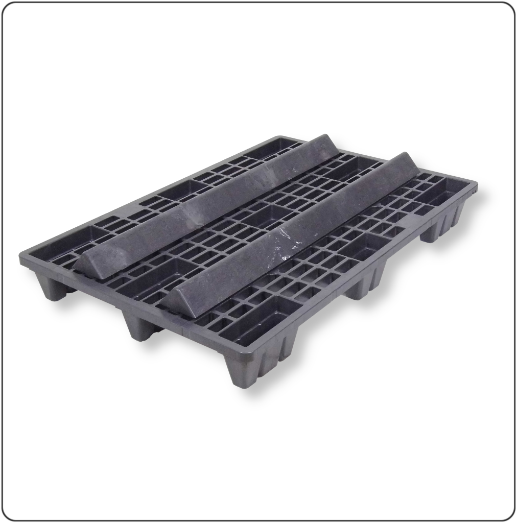 Palettenkeil – Einrast-/Einsteckkeil zur Ladungssicherung von Rollen und Rundgütern auf Europaletten aus Holz oder Kunststoff