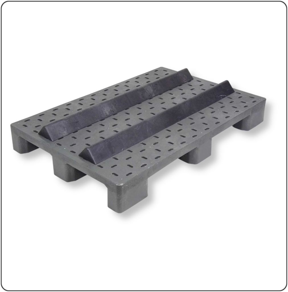 Palettenkeil – Einrast-/Einsteckkeil zur Ladungssicherung von Rollen und Rundgütern auf Europaletten aus Holz oder Kunststoff