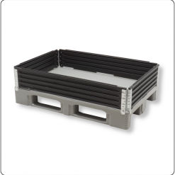 Aufsatzrahmen für Europaletten 1200x800 mm – stabiler Palettenrahmen aus Kunststoff oder Holz für Lagerung, Transport und sichere Mehrwegverpackung.