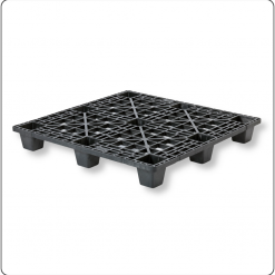 IPPC-qualifizierte Kunststoffpalette 1140 x 1140 mm für See-Container und Seefracht – stabile, hygienische Exportpalette ohne ISPM15, ideal für internationale Logistik und Überseetransporte.