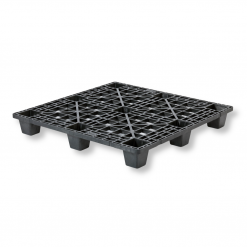 IPPC-qualifizierte Kunststoffpalette 1140 x 1140 mm für See-Container und Seefracht – stabile, hygienische Exportpalette ohne ISPM15, ideal für internationale Logistik und Überseetransporte.