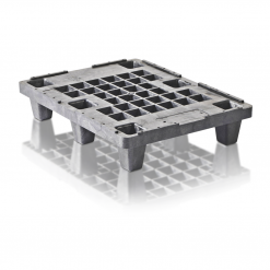 🇩🇪 Deutsch Kunststoff-Halbpalette für Transport und Lagerung, stabile und hygienische Mehrwegpalette 🇬🇧 Englisch Plastic half pallet for transport and storage, durable and hygienic reusable pallet 🇪🇸 Spanisch Media paleta de plástico para transporte y almacenamiento, duradera e higiénica 🇫🇷 Französisch Demi-palette en plastique pour le transport et le stockage, robuste et hygiénique 🇮🇹 Italienisch Mezza pallet in plastica per trasporto e stoccaggio, resistente e igienica 🇵🇱 Polnisch Półpaleta z tworzywa sztucznego do transportu i magazynowania, trwała i higieniczna 🇳🇱 Niederländisch Kunststof halve pallet voor transport en opslag, duurzaam en hygiënisch