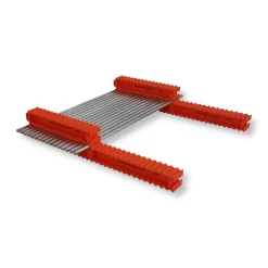 Rohre Wellen & Rundmaterial bis 10 mm lagern – Lagerprisma LP10 aus Kunststoff