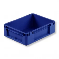 Eurobehälter KLT 400x300x120mm Silverline blau – 10 Liter, PP, stapelbar, für AKL und Intralogistik