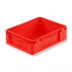 Eurobehälter KLT 400x300x120mm Silverline rot – 10 Liter, PP, stapelbar, für AKL und Intralogistik