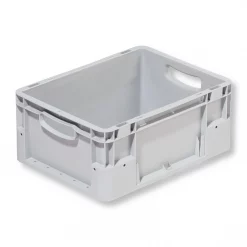 Eurobehälter KLT 400x300x180mm Silverline grau – 15 Liter, PP, stapelbar, für AKL und Intralogistik