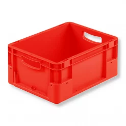 Eurobehälter KLT 400x300x180mm Silverline rot – 15 Liter, PP, stapelbar, für AKL und Intralogistik