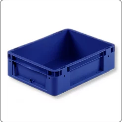 Eurobehälter KLT 400x300x120mm Silverline blau – 10 Liter, PP, stapelbar, für AKL und Intralogistik