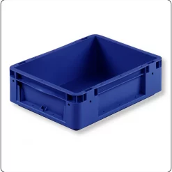 Eurobehälter KLT Lagerkisten 400x300x120mm Silverline blau – 10 Liter, PP, stapelbar, für AKL und Intralogistik