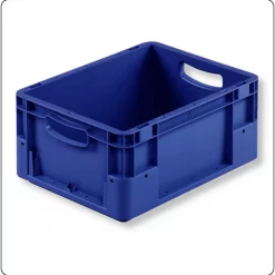 Eurobehälter KLT Lagerkisten 400x300x180mm Silverline blau – 15 Liter, PP, stapelbar, für AKL und Intralogistik