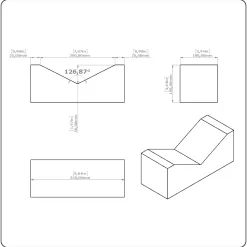 Kunststoff-Lagerprisma 250x100x100 mm - für Rohre, Wellen & Rundstäbe - LP250V1-50006 5 Kunststoff-Lagerprisma Zeichnung 250x100x100 mm aus massivem PE/PP-RE Recycling-Vollmaterial. Die CNC-gefräste Prismenauflage mit V-Ausschnitt dient zur sicheren Lagerung, Positionierung und Transportsicherung von Rohren, Wellen, Rundstäben, Rollen, Coils und zylindrischem Rundmaterial in Lager, Produktion, Versand und innerbetrieblicher Logistik.