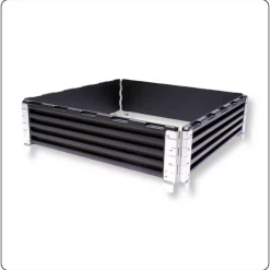 Freestanding 800 x 800 mm plastic pallet collar with 4 hinges, diagonally foldable
